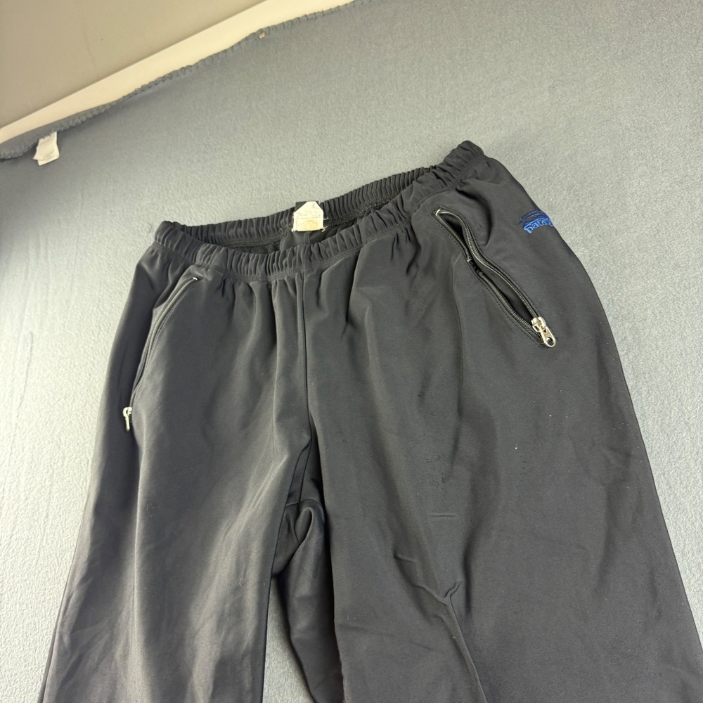 Vintage Patagonia Pants Mens XL Black Track Windbreaker Hiking Outdoors Gorpcore